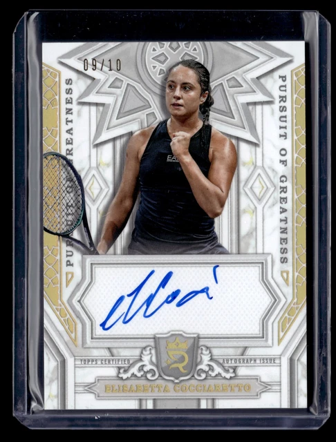 2024 Topps Royalty #PGS-ECO Elisabetta Cocciaretto Pursuit of Greatness Auto /10