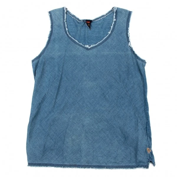 Blusas sem mangas 45rpm 45R tingidas índigo tamanho 3 (K-134405) - Imagem 2 de 4