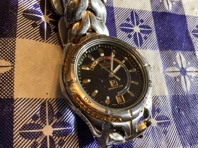Seiko Kinetic Sports 100 5M42-0B09 men's watch runs perfect 2tone