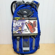 HIGH SIERRA Hiking Hydration Backpack Blue Light Weight Camping Day Pack