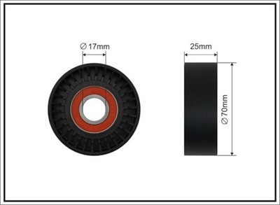 CAFFARO Spannrolle Keilrippenriemen 01-95 für ULYSSE FIAT XSARA LANCIA 306 406