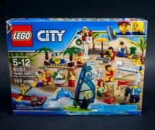 LEGO 60153 People Pack Fun At The Beach *Dolphin * Kayak *  New in Damaged Box