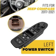 New For 2017-2021 Jeep Compass Window Mirror Switch Driver Side 6BZ27LXHAA