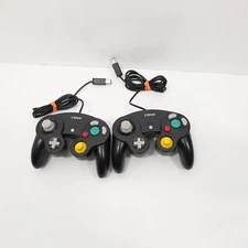 Pair Of Cipon GameCube Controllers Black
