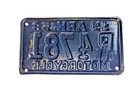 1958 Arkansas Motorcycle License Plate  MC Tag ARK R 4781 — photo 2