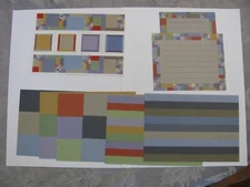 Creative Memories 2 Journal Boxes 6 Photo Mats 1 Block Sticker Sheet NOS