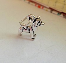 PEQUEÑO 10x10mm Plata Esterlina 3D Malamute Akita Husky Border Collie Perro Dije