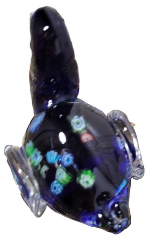 Pisapapeles vintage de cristal artístico de Murano Millefiori floral patito/pato Italia - Imagen 7 de 10