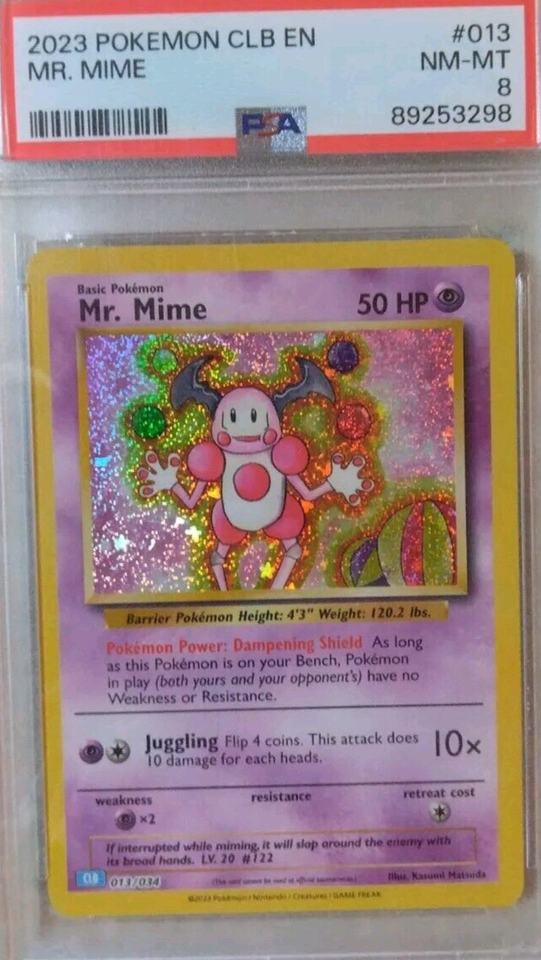 Mr. Mime #13 Holo - PSA 8 NM-MT -Pokemon TCG Classic:Blastoise ...
