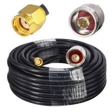 N Male To Rpsma Male Lora Antenna Cable Reverse Sma N Male Pigtail 10m Low Loss 