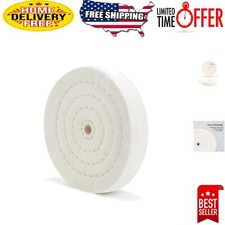 Efficient 6" Cotton Polishing Pad for Bench Grinders - Enhanced Buffing Power