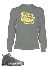 Graphic Sneaker Tee Shirt To match J12 Cool Grey Men's Tee The PLUG Big Tall Sm