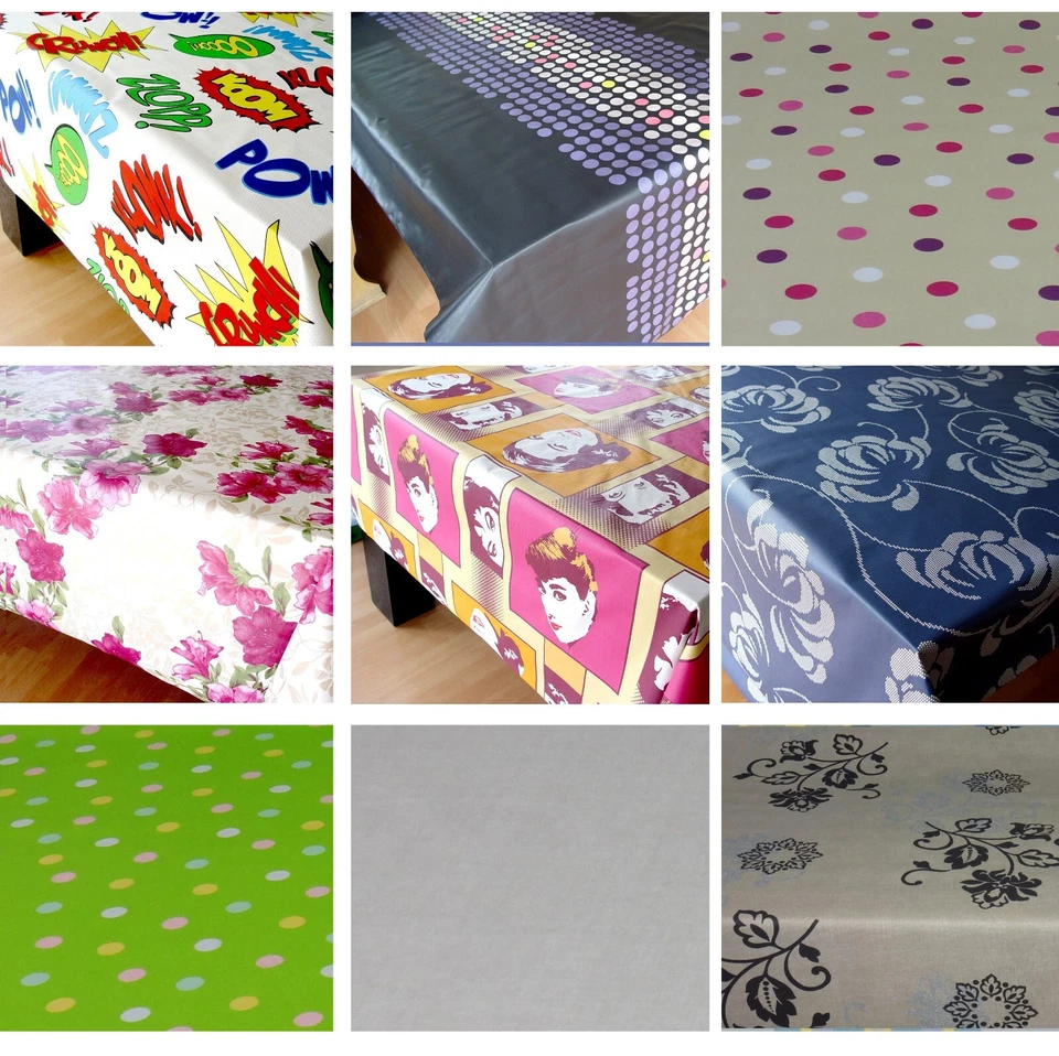 Beschichtete Baumwolle Tischdecke abwaschbar Meterware
