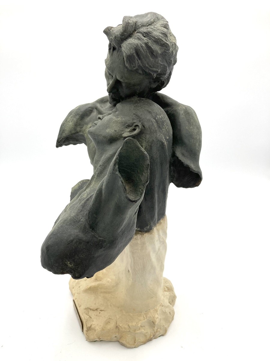 Josep Bofill Bronze And Stone Sculpture 15” Enamorados, Signed 131