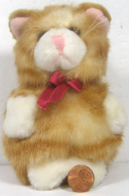 Russ Berrie & Co   Puffs   Plush Tabby Cat #4331  C29
