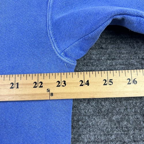 Vintage anni 90 grande blu 1/4 zip grunge ricamato orgoglio arcobaleno LGBTQ made USA - Foto 6 di 12