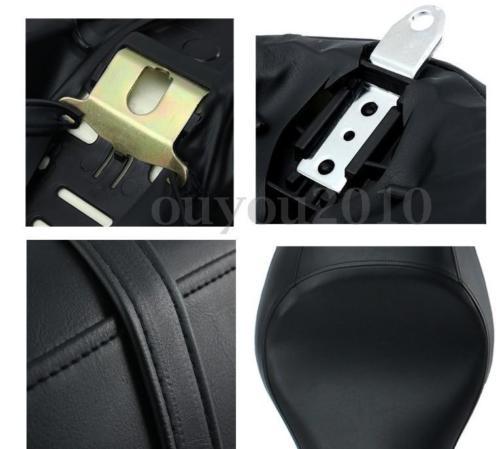 Two-Up Seat Passenger & Driver Saddle For Harley Davidson Sportster XL883 1200 - Picture 5 of 8
