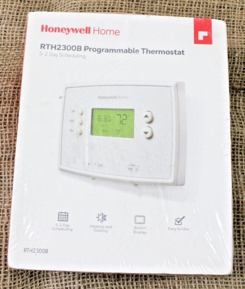 Honeywell Home Rth2300b1038 52 Day Programmable Thermostat White for