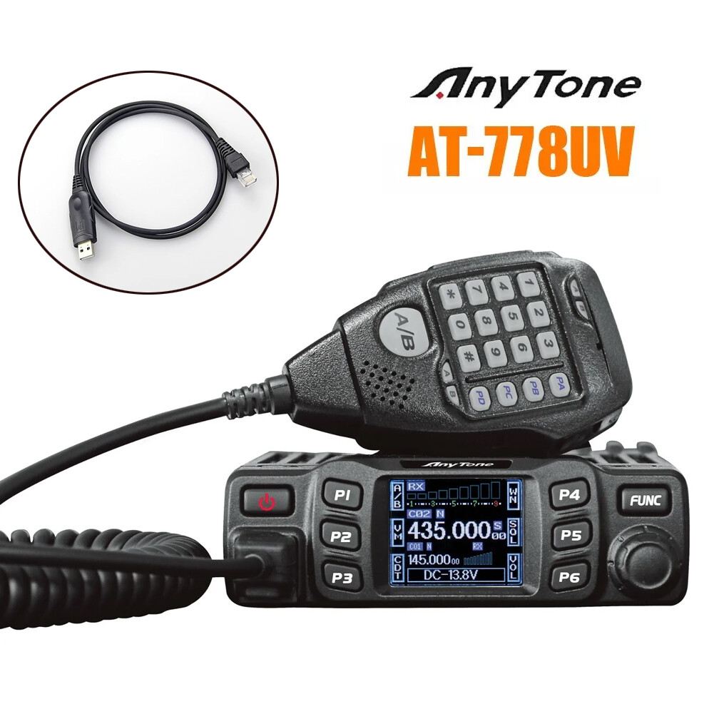 AT-778UV Dual Band Transceiver 25W 136-174MHz 400-480MHz Mobile 