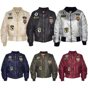 bomber jacket with badges
