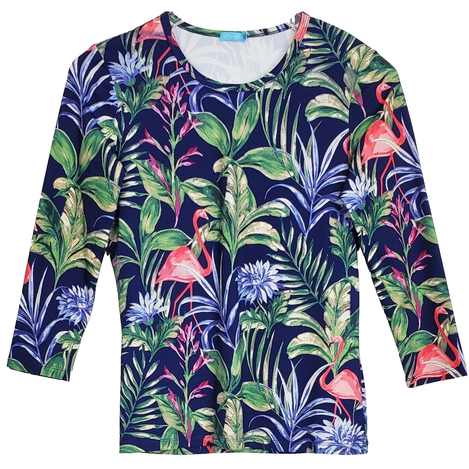 Top de Fiesta/Cóctel Floral de Nylon para De mujer