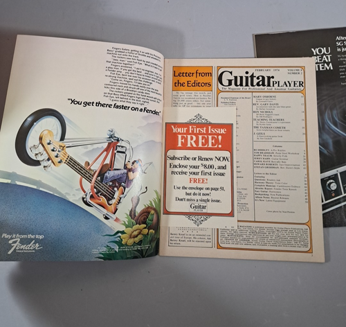 Guitar Player Magazine 1974 Lot of 2 FEB JAN J. GEILS / GEORGE BENSON - Picture 3 of 6