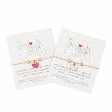 Best Friendship Bracelets for 2/3 Sisters Bracelets, Best Friend 2pcs hearts