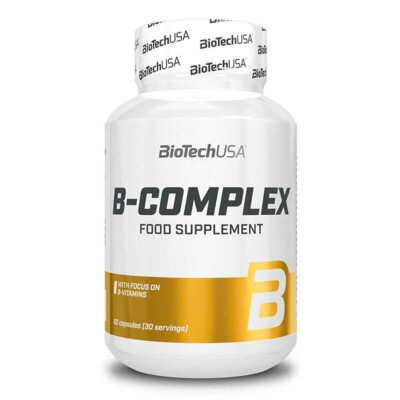 (14,33 EUR/kg) Biotech USA B-Complex 60 Tabletten Vitamin A,B,C,D + Mineralien