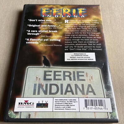 その他 Eerie Indiana [DVD] Eerie Indiana (DVD 1991 3 Eps.) Original TV Series Omri Katz