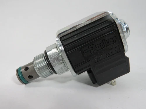 Parker DSH102N 2 Way Spool Type Solenoid Valve 5gpm 24VDC@28W 5000 psi USED
