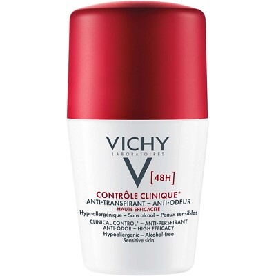 Vichy Clinical Control 48h Deodorant Womens Anti-Odor High Efficacy 50ml NEW
