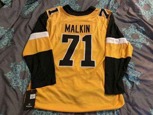 NEW Pittsburgh Penguins Adidas Evgeni Malkin Fanatics Alternate Jersey XXL Tags