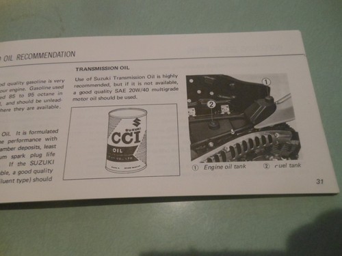 NEW Suzuki OEM 1976 RV125 B Owner's Manual # 99011-27642 - Picture 5 of 8