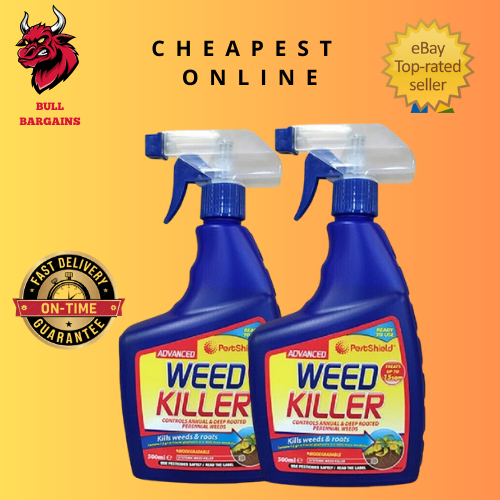2x PESTSHIELD ADVANCED WEED KILLER SPRAY WEEDKILLER KILLS WEEDS ROOTS 500ML - Picture 1 of 1