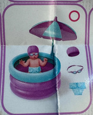 NEW Zuru My Mini Baby Series 2 doll PURPLE  TEAL POOL