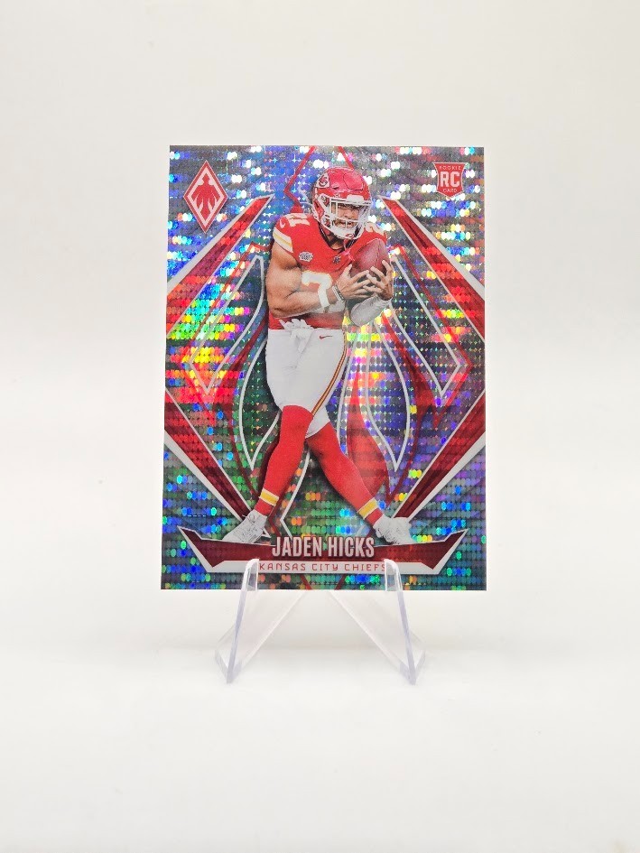Jaden Hicks 2024 Panini Phoenix RC Silver Pulsar SP /200 #187 Chiefs