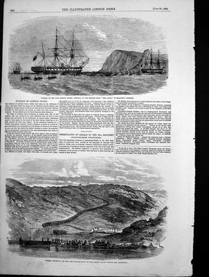 #ad Antique Old Print Funeral Admiral Boxer Removal Remains Jason Balaclava 1855 GBP 19.00