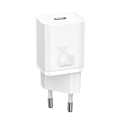 Baseus Super Si 25W USB-C Ladegerät, PD Schnellladung, Weiß