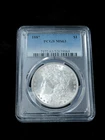 1887 $1 Morgan Silver Dollar - PCGS MS63
