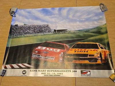 1993 Sears Point Raceway Save Mart Supermarkets 300 NASCAR Poster