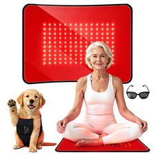 Red Light Therapy for Body Pain Relief, FSA HSA, 18.5'' 18.5" x 14.2'', Black