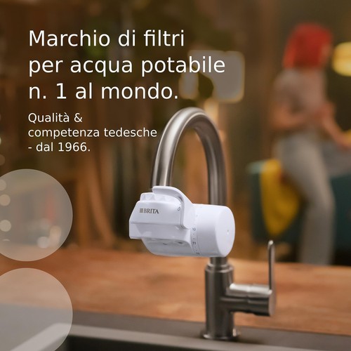 BRITA Filtro acqua rubinetto ON TAP V (4 mesi) Riduce cloro PFAS piccole - Foto 8 di 8