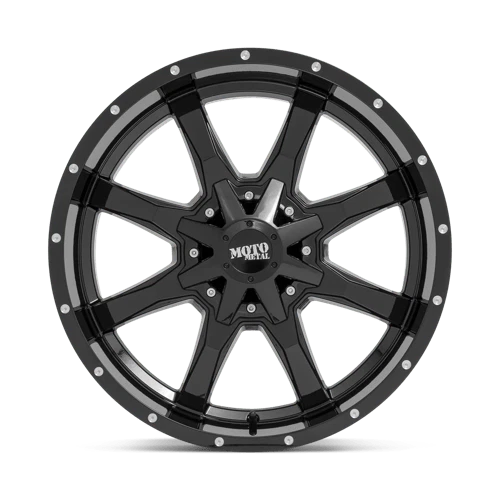 Moto Metal 17X9 MO970 8X6.5 -12MM PRETO BRILHANTE COM LÁBIO FRESADO (4) - Imagem 3 de 4