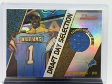 2004 Bowman Draft Day Selection Relics #DJ-RW Roy Williams Rookie
