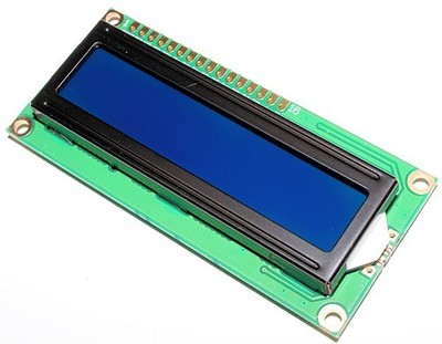 LCD Display 16x2 Zeichen Modul 1602, blaues Backlight für Arduino, AVR