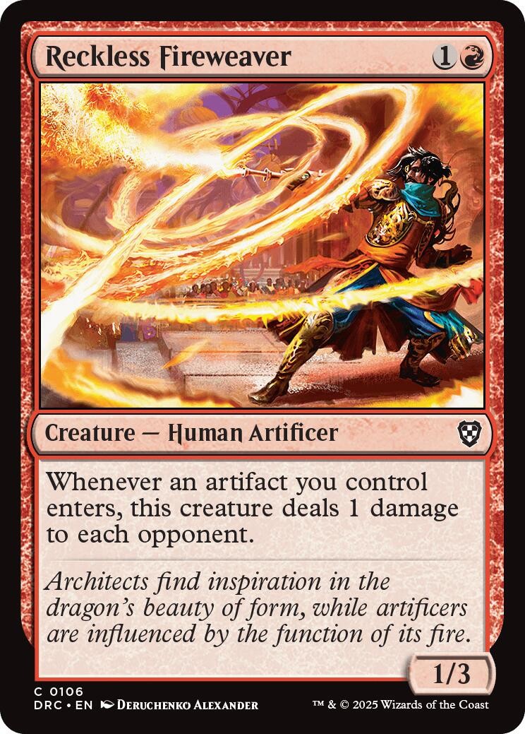 Reckless Fireweaver 106 - NM - Commander: Aetherdrift