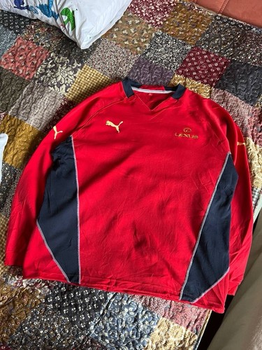 Lexus Puma Made In Japan Mens Sweatshirt Pullover Crew Neck Sweater Sport VTG - Picture 10 of 13