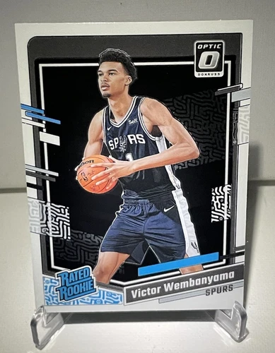 2023-24 Panini Donruss Optic Victor Wembanyama Rated Rookie Card Base #225 Spurs
