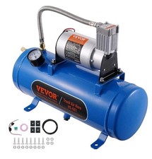 Vevor 12v Air Compressor With 1.6 Gal6l Tank Onboard Air Horn Compressor System