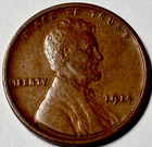 1914 Lincoln Wheat Cent -XF